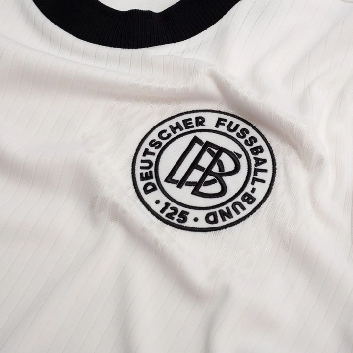 Germany 125th Anniversary L/S Shirt 25/26 - Cloud White/Black by adidas at NUMBER 10 - Buy Now!