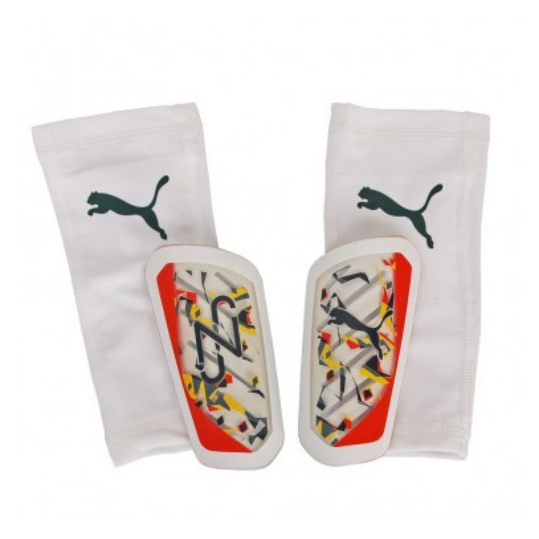 Neymar Jr Ultra Flex Sleeve - White/Hot Heat/Sun Stream/Black by Puma at NUMBER 10 - Buy Now!