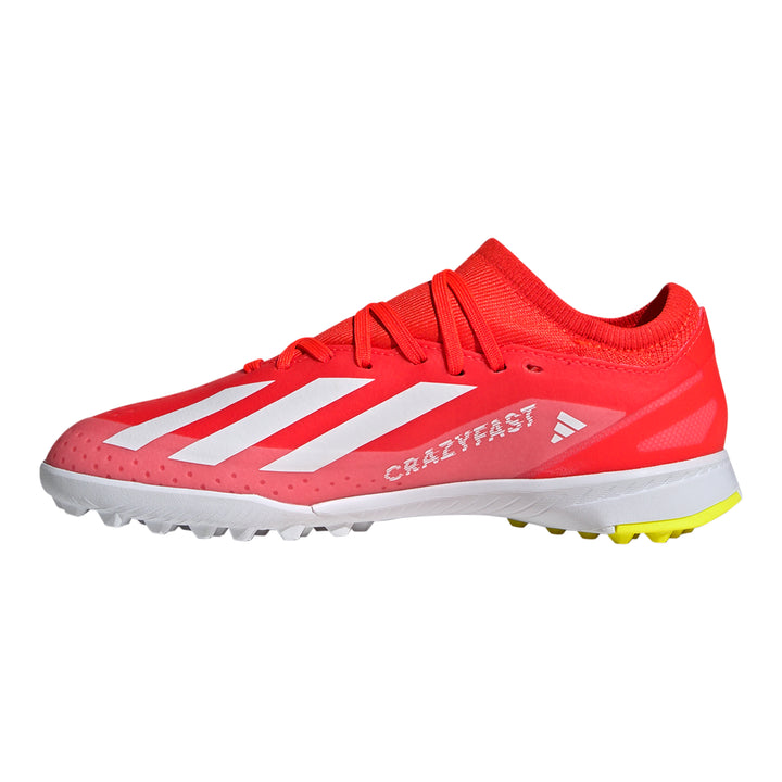 Kids X Crazyfast League TF - Solar Red/Cloud White/Team Solar Yellow 2 - adidas - NUMBER 10