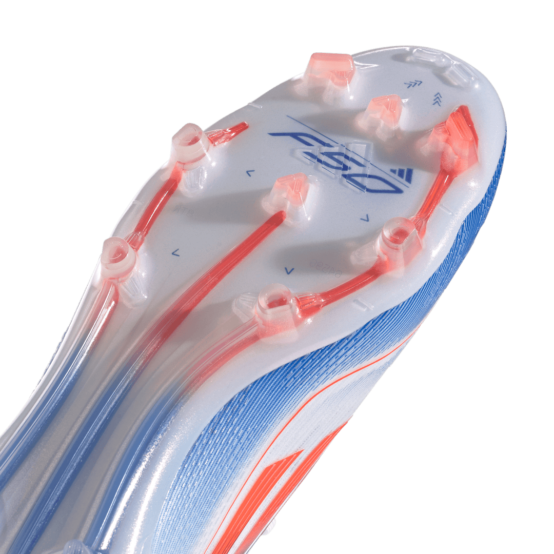 F50 Elite FG - White/Solar Red/Lucid Blue - adidas - NUMBER 10
