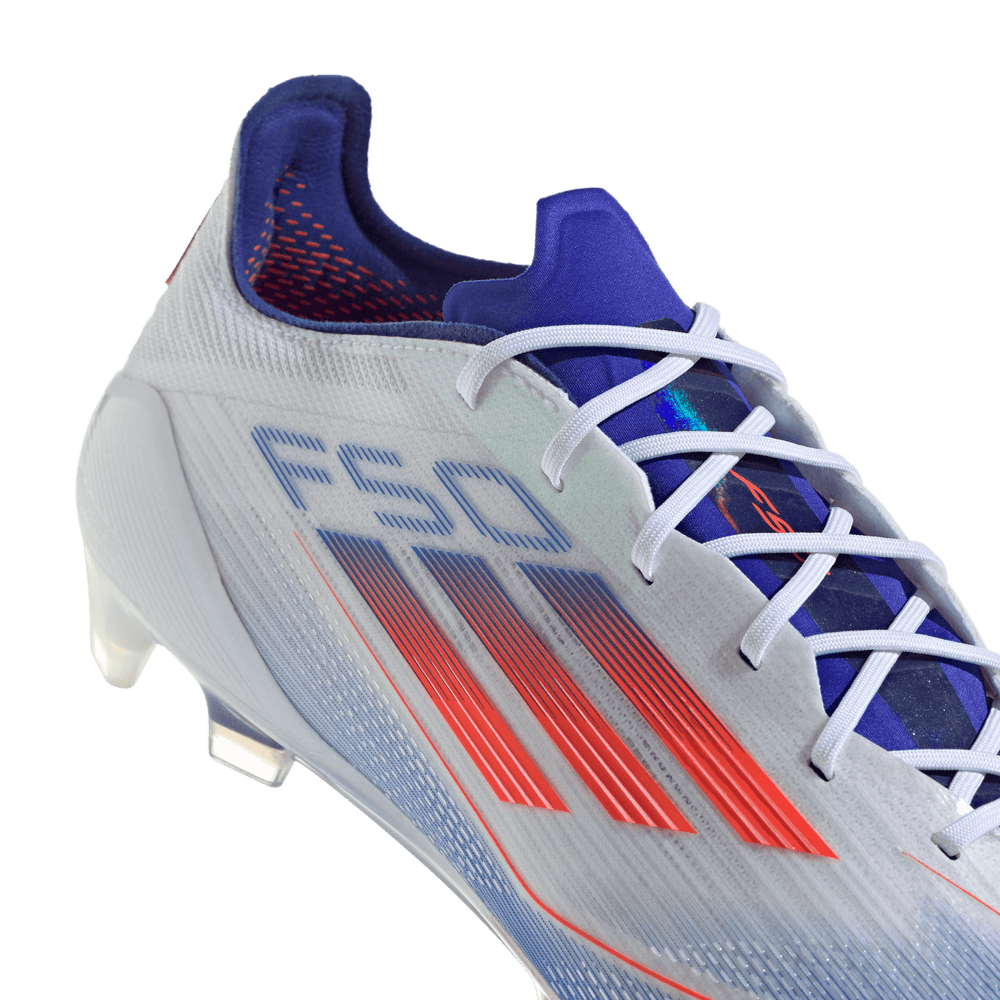 F50 Elite FG - White/Solar Red/Lucid Blue - adidas - NUMBER 10