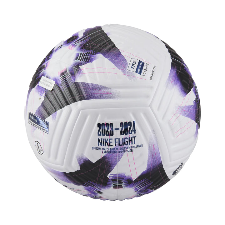 Premier League Flight Ball 23/24 - White/Fierce Purple/White - Nike - NUMBER 10
