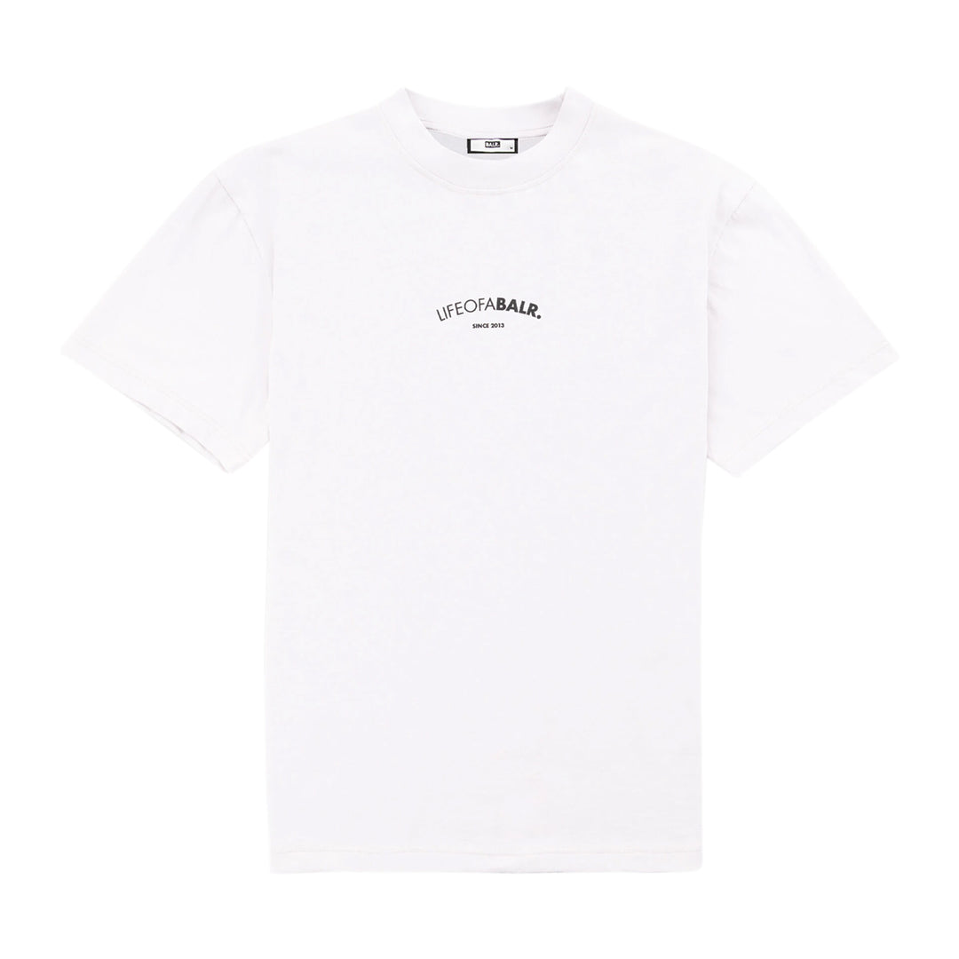 LOAB Chest Box Fit T-Shirt Nimbus Cloud - Balr - NUMBER 10