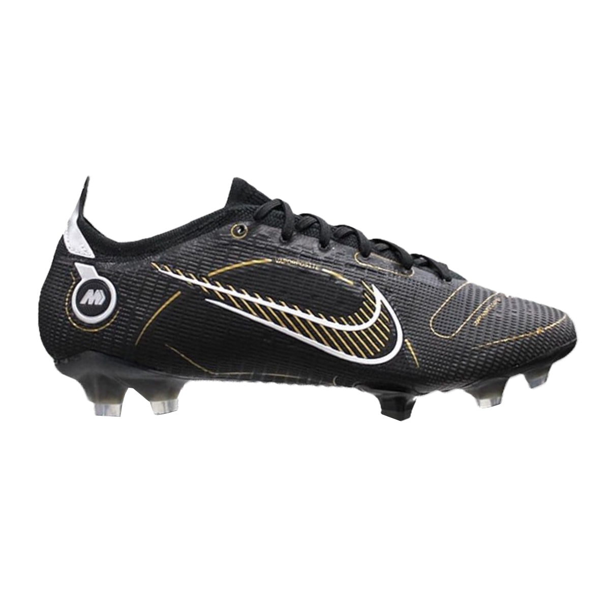 Mercurial Vapor 14 Elite FG Black Metallic Gold NUMBER 10