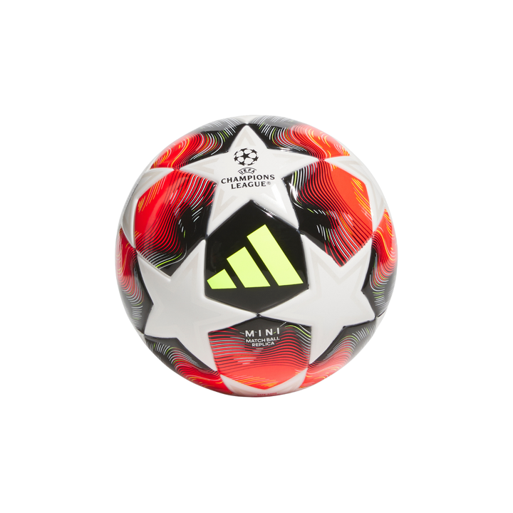 UCL Third Mini Ball 24/25 - White/Lucid Red/Lucid Lemon/Silver Metallic