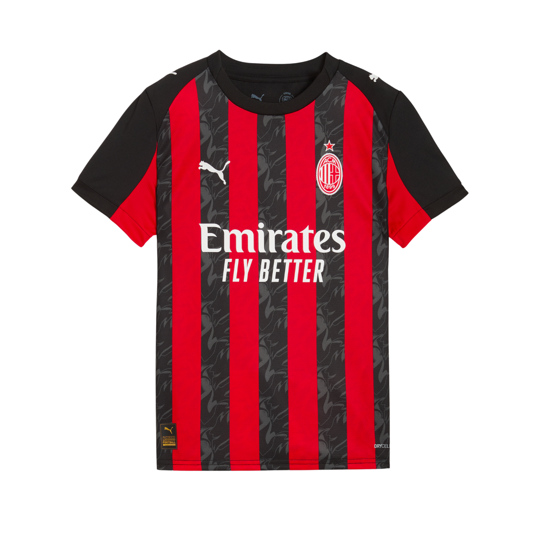 AC Milan Youth Home Shirt 25/26 by Puma at NUMBER 10 - Buy Now!
