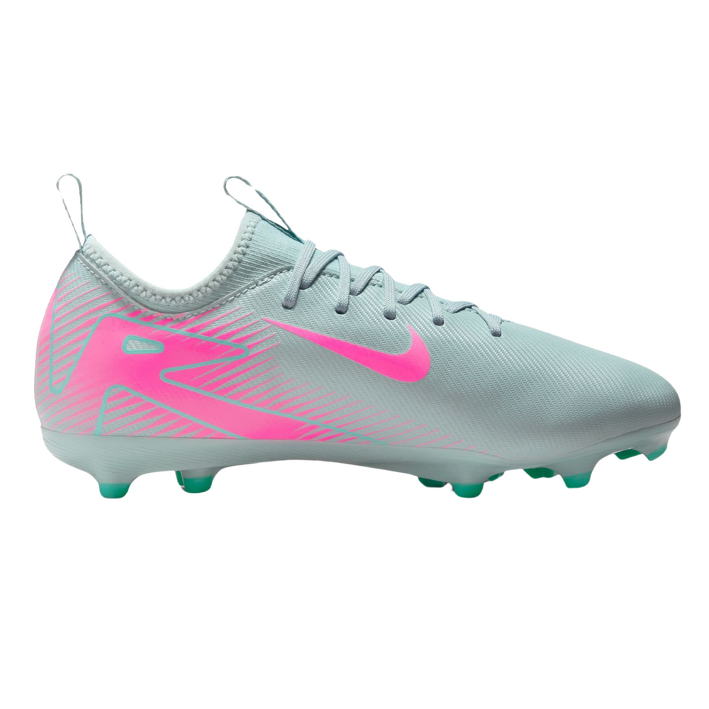Jr Zoom Vapor 16 Academy FG/MG - Ocean Cube/Pink Blast by Nike at NUMBER 10 - Buy Now!
