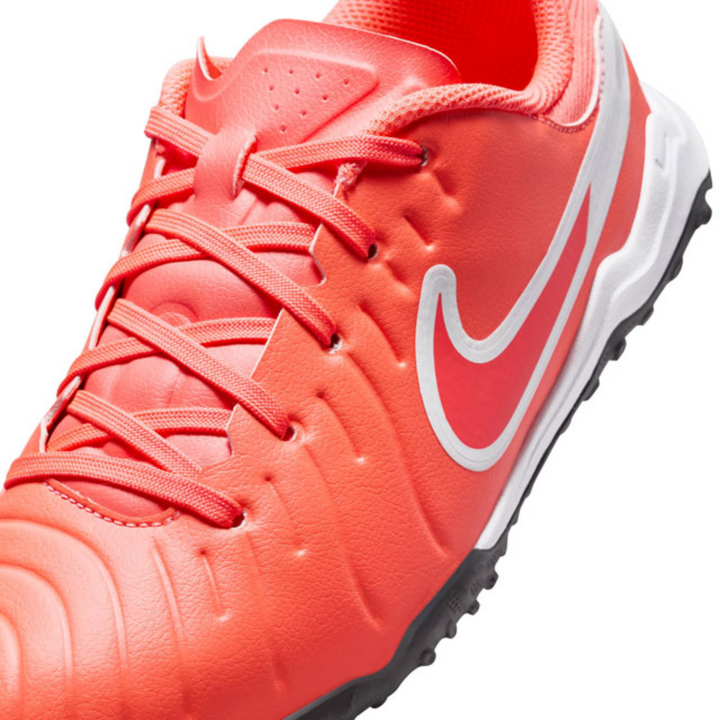 Jr Legend 10 Academy TF - Hot Lava/White by Nike at NUMBER 10 - Buy Now!