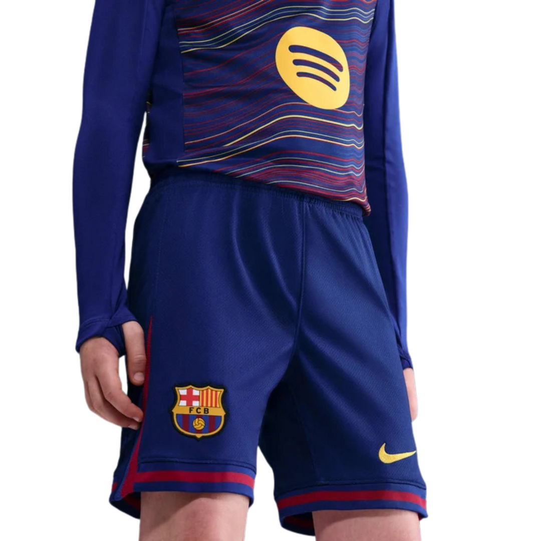 FC Barcelona Youth Home Shorts 25/26 by Nike at NUMBER 10 - Buy Now!