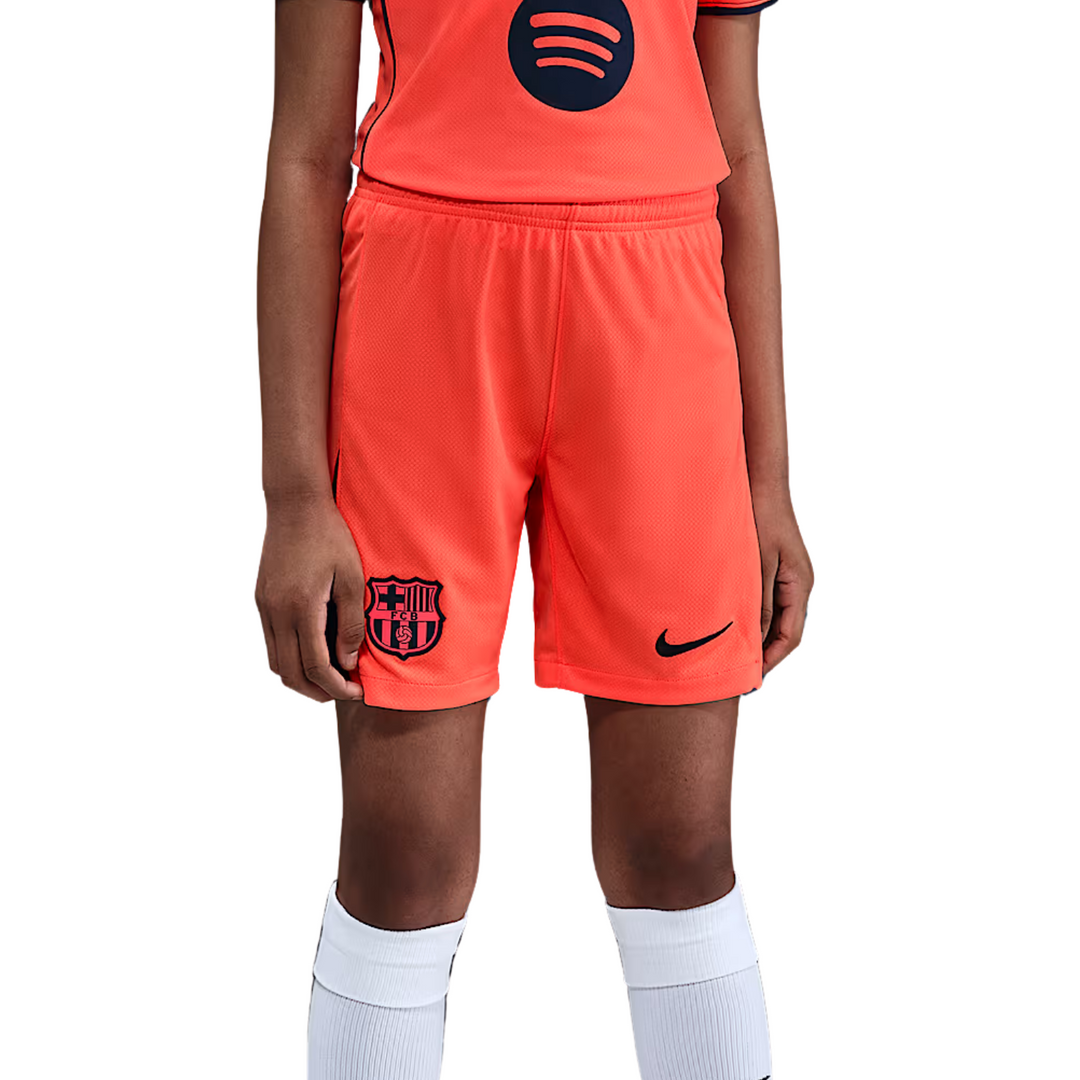 FC Barcelona Youth Third Shorts 25/26 by Nike at NUMBER 10 - Buy Now!