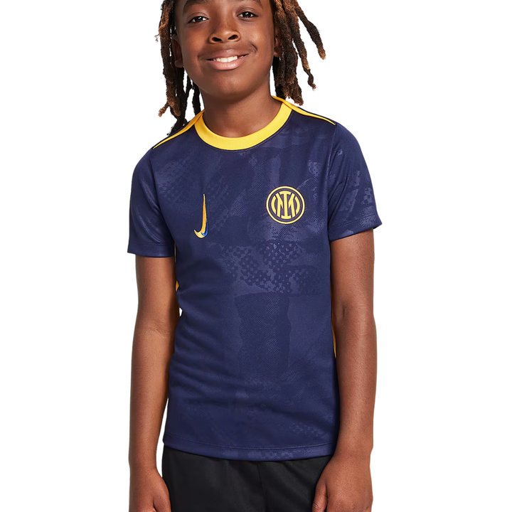 Inter Milan Youth Third Pre-Match Shirt 24/25 - Blackened Blue/University Gold/Lyon Blue