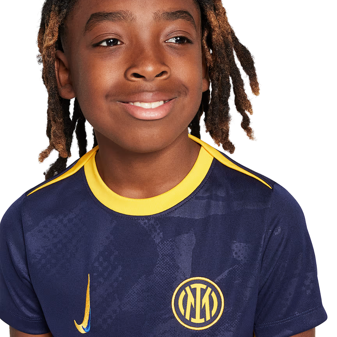 Inter Milan Youth Third Pre-Match Shirt 24/25 - Blackened Blue/University Gold/Lyon Blue