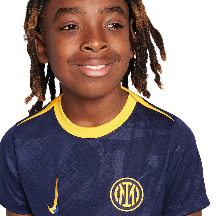 Inter Milan Youth Third Pre-Match Shirt 24/25 - Blackened Blue/University Gold/Lyon Blue