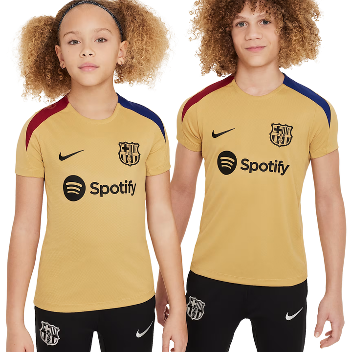 FC Barcelona Youth Strike Shirt 24/25 - Club Gold/Noble Red/Deep Royal Blue/Black