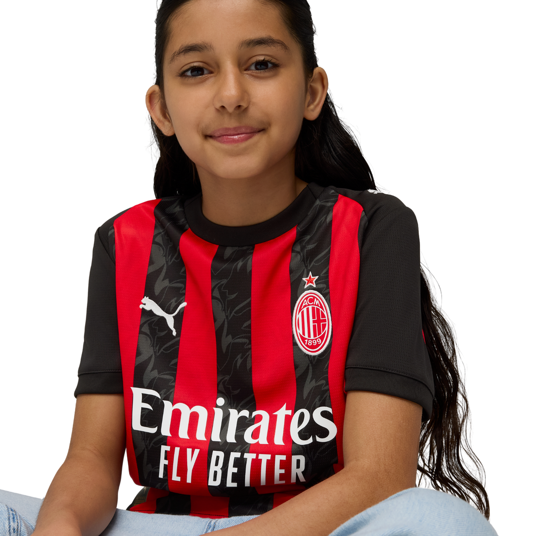 AC Milan Youth Home Shirt 25/26 by Puma at NUMBER 10 - Buy Now!