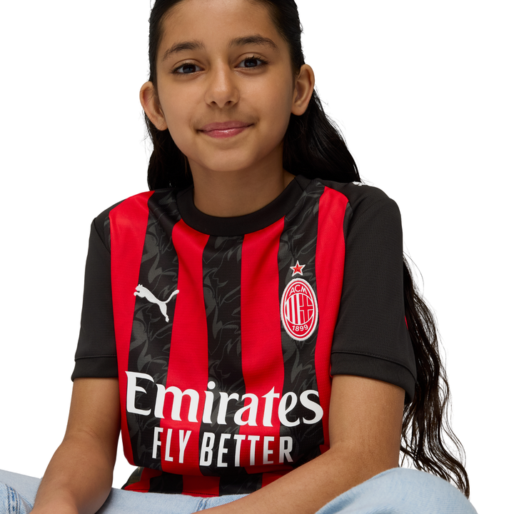 AC Milan Youth Home Shirt 25/26 by Puma at NUMBER 10 - Buy Now!
