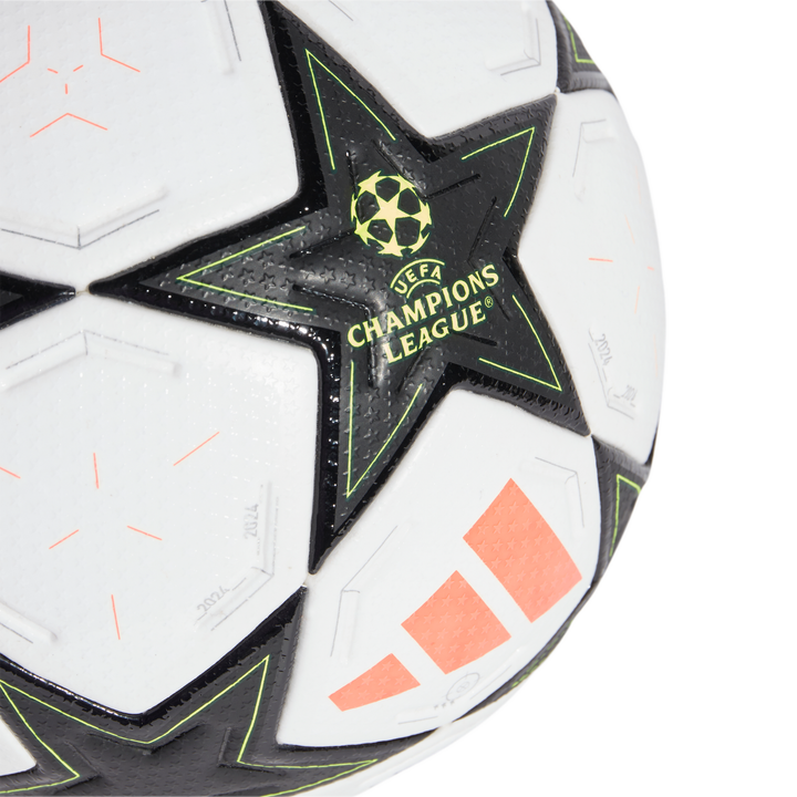 UCL Pro 24/25 League Phase Ball - White/Aurora Black/Platinum Metallic/Team Solar Yellow