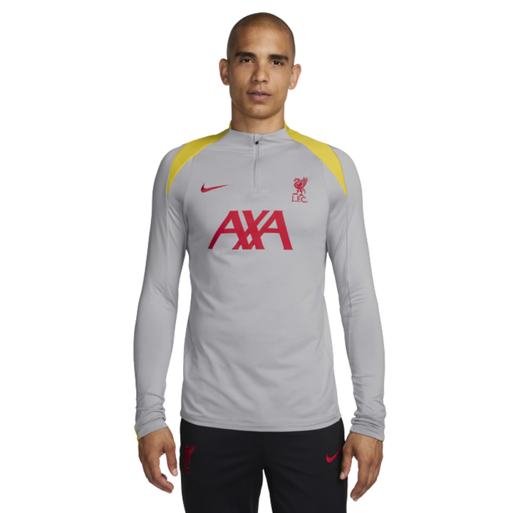 Liverpool Strike Third Drill Top 24/25 - Light Smoke Grey/Chrome Yellow/Global Red