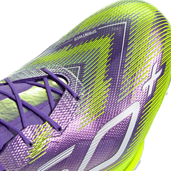 F50+ FG - Purple Rush/Cloud White/Lucid Lemon by adidas at NUMBER 10 - Buy Now!