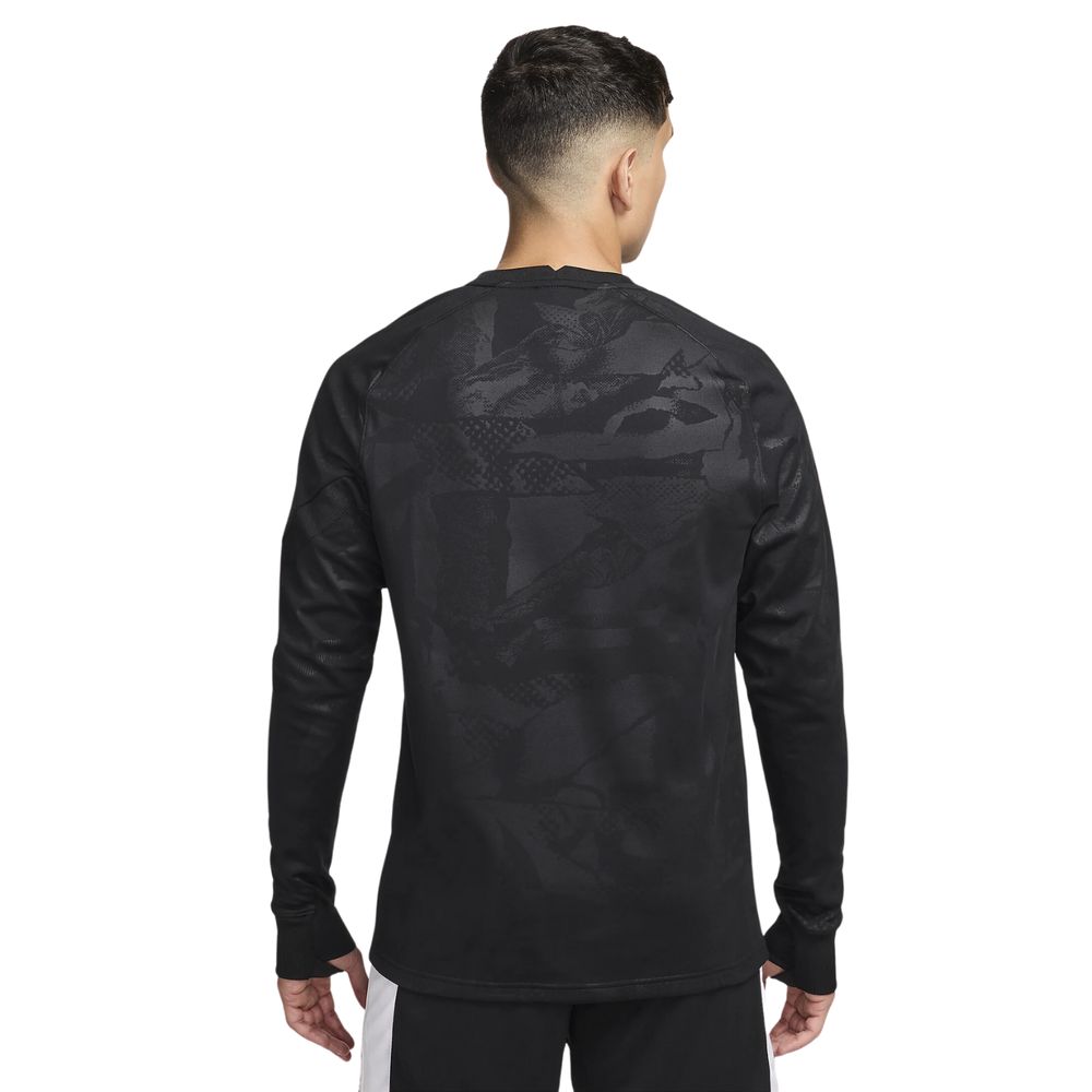 Liverpool FC Academy Pro L/S Top 24/25 - Black/Chrome Yellow/Global Red by Nike at NUMBER 10 - Buy Now!