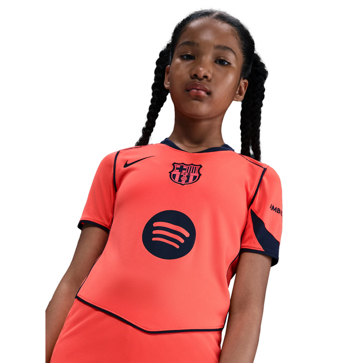FC Barcelona Youth Third Shirt 25/26 by Nike at NUMBER 10 - Buy Now!
