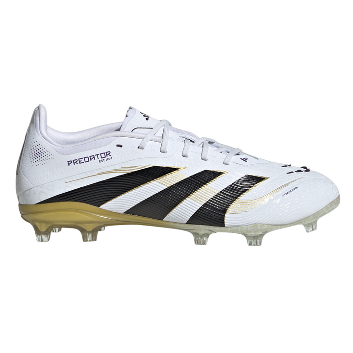 Kids Predator Elite FG - White/Core Black/Gold Metallic