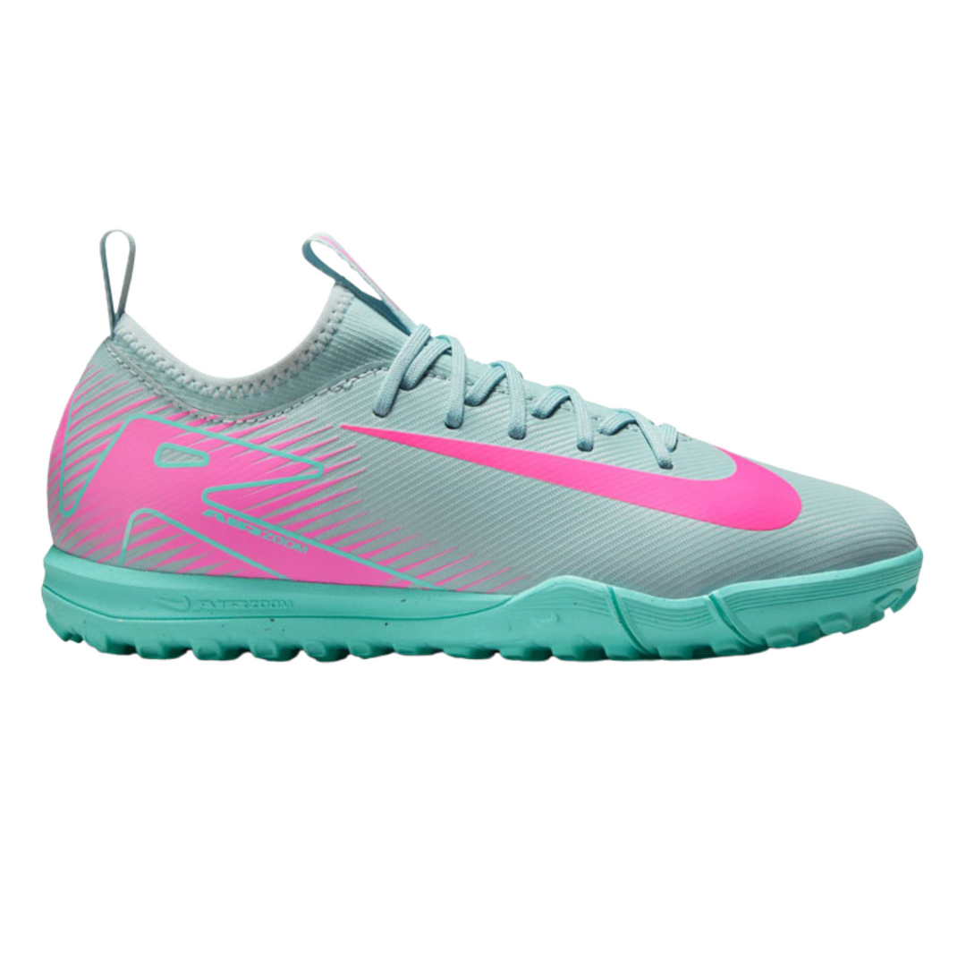 Jr Zoom Vapor 16 Academy TF - Ocean Cube/Pink Blast by Nike at NUMBER 10 - Buy Now!