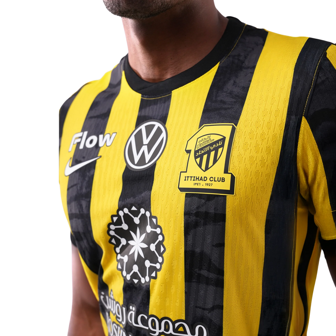 Al Ittihad Match Home Shirt 25/26 by Nike at NUMBER 10 - Buy Now!