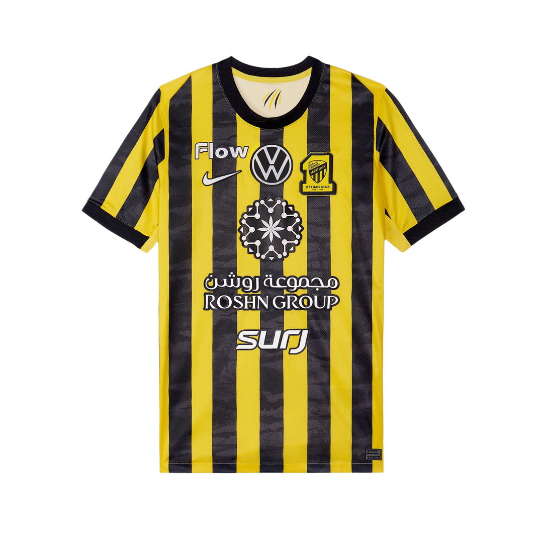 Al Ittihad Stadium Home Shirt 25/26 by Nike at NUMBER 10 - Buy Now!