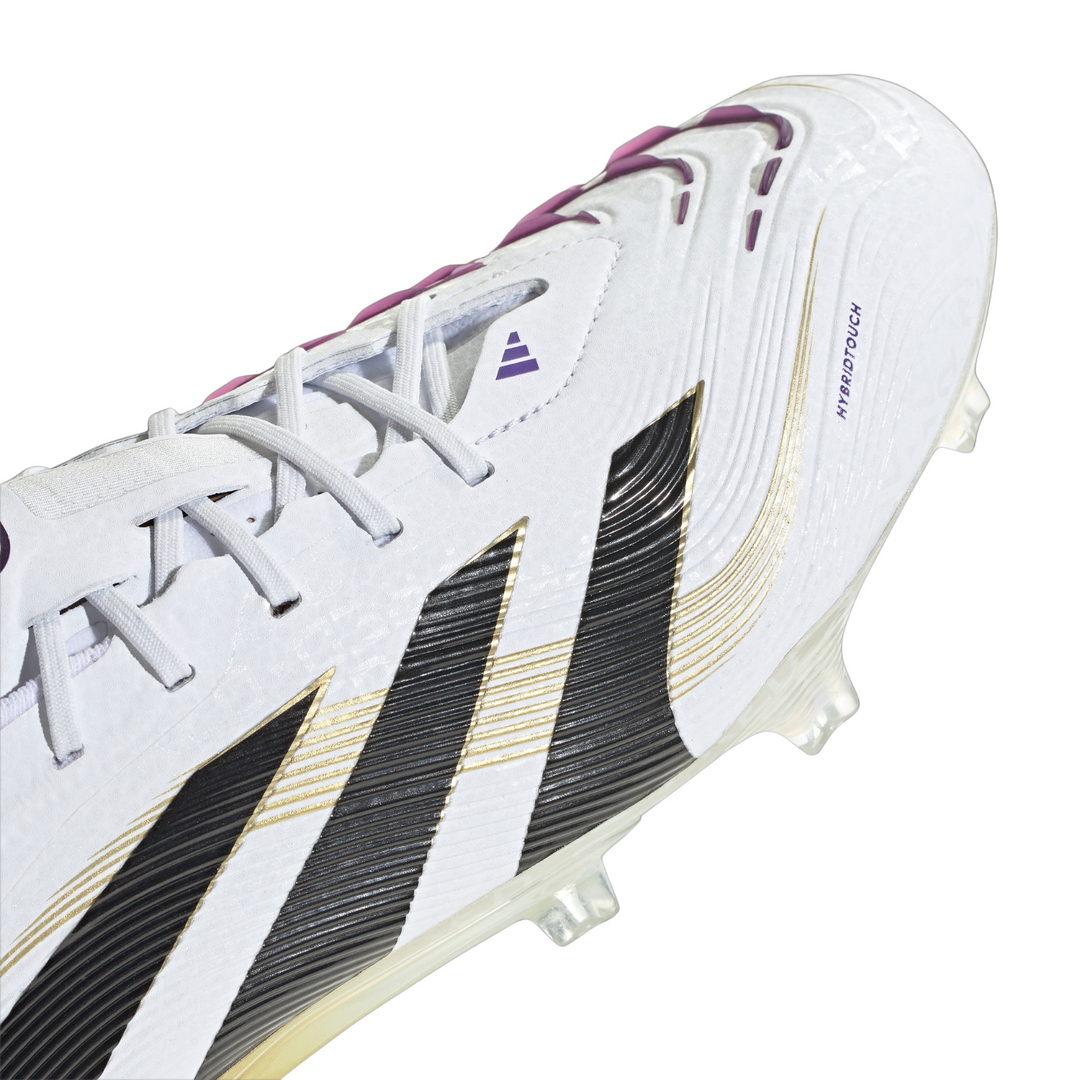 Kids Predator Elite FG - White/Core Black/Gold Metallic