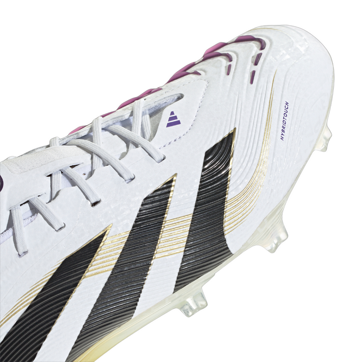 Kids Predator Elite FG - White/Core Black/Gold Metallic