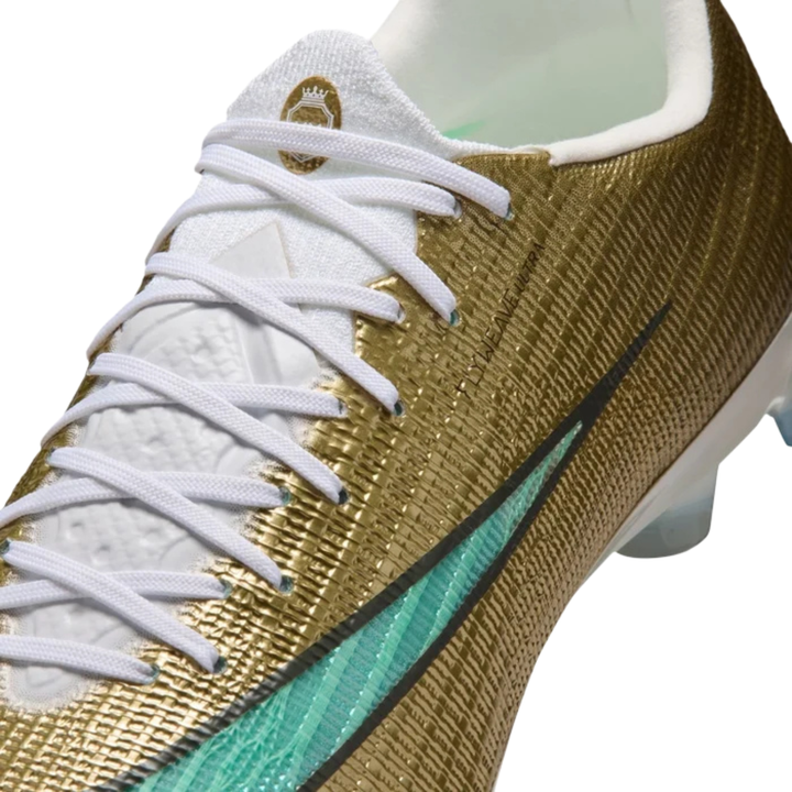 Superfly 11 Elite FG 'Mbappe' -  Metallic Gold/Green Glow