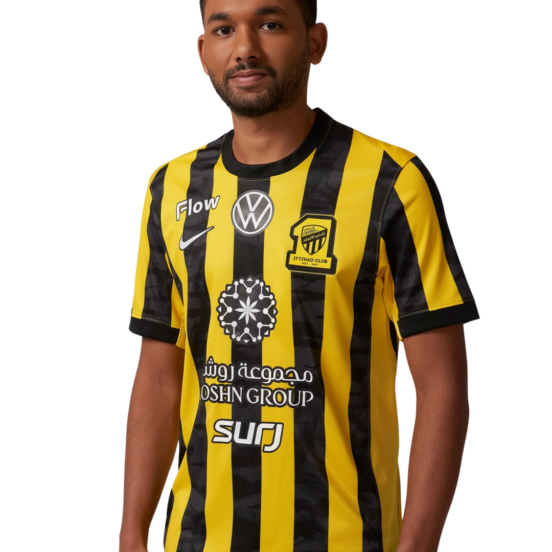 Al Ittihad Stadium Home Shirt 25/26 by Nike at NUMBER 10 - Buy Now!
