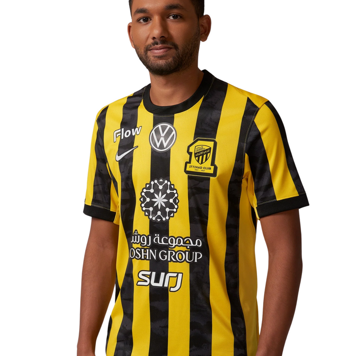 Al Ittihad Stadium Home Shirt 25/26 by Nike at NUMBER 10 - Buy Now!