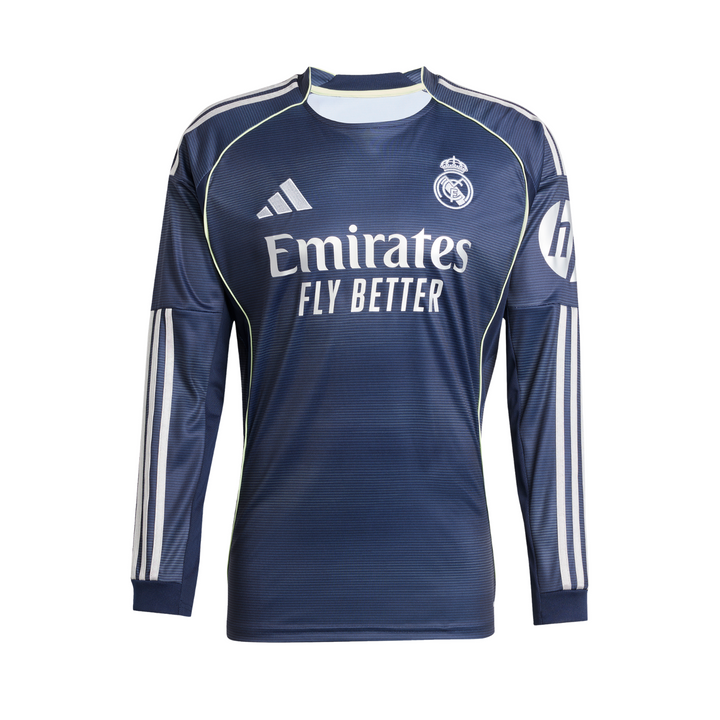 Real Madrid L/S Stadium Away Shirt 25/26 by adidas at NUMBER 10 - Buy Now!