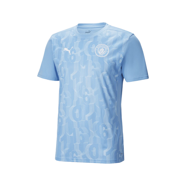 Manchester City Youth Pre-Match Shirt 24/25 - Team Light Blue/White by Puma at NUMBER 10 - Buy Now!