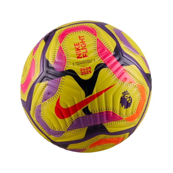 Premier League Flight Ball 24/25 - Yellow/Disco Purple/Fierce Pink/Bright Crimson