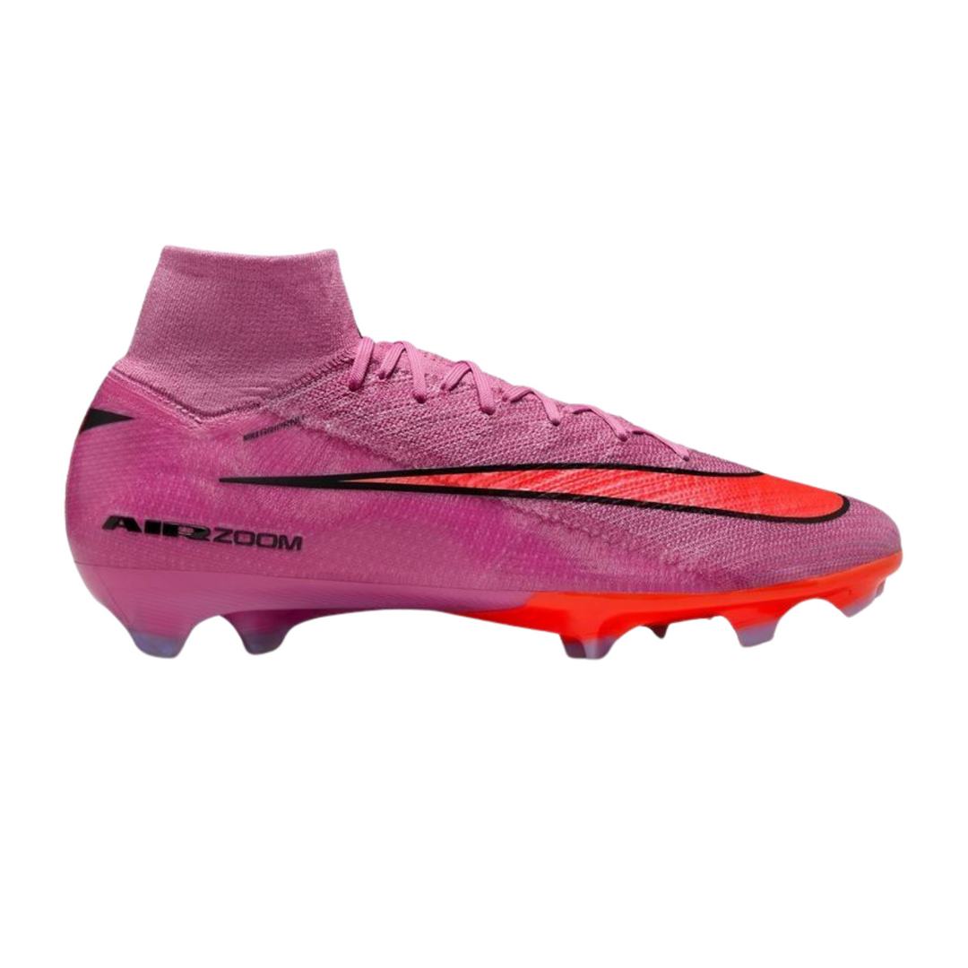 Zoom Superfly 10 Elite FG - Magic Flamingo/Total Crimson/Black by Nike at NUMBER 10 - Buy Now!