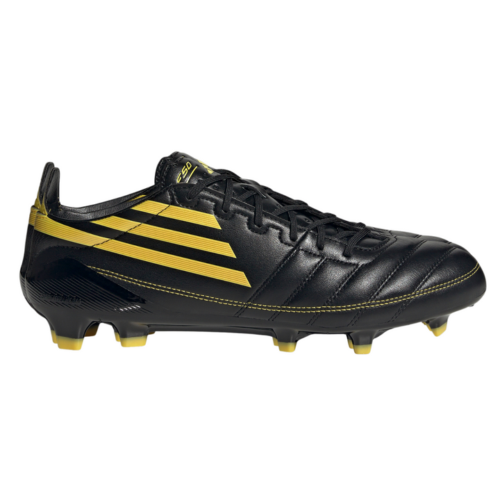 F50 Elite Leather FG - Core Black/Yellow