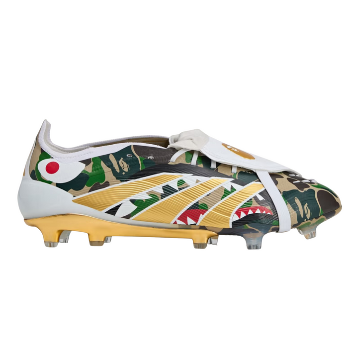 Predator X BAPE Elite FT FG - Hemp/Gold Metallic/White