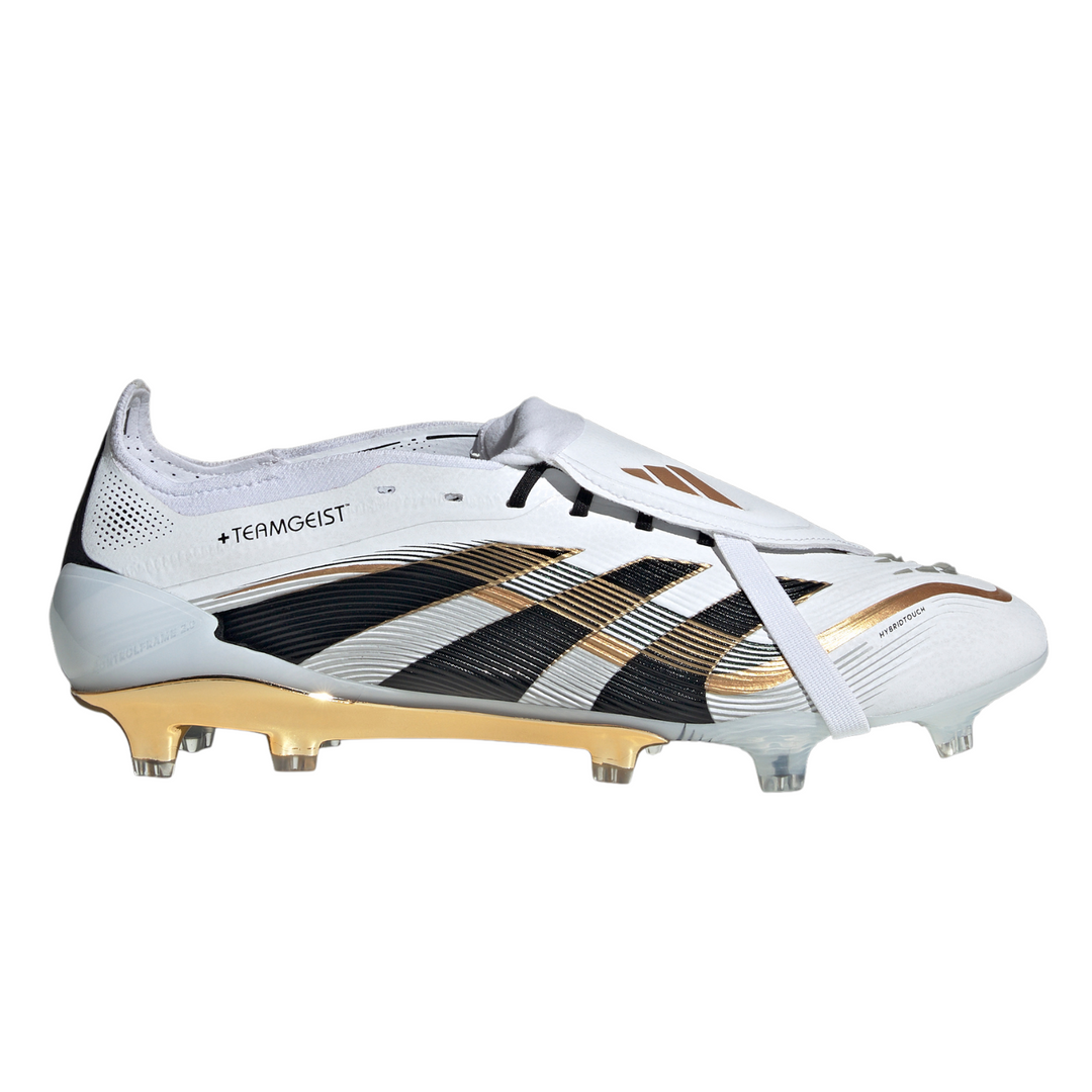 Predator Elite FT FG - White/Core Black/Gold Metallic by adidas at NUMBER 10 - Buy Now!