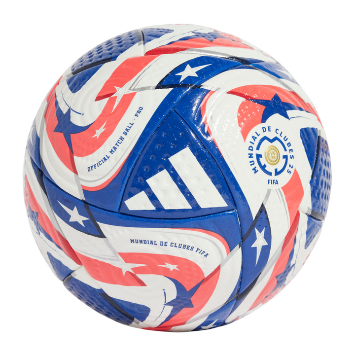 Fifa Club World Cup Pro Ball 24/25 - White/Power Blue/Dark Blue/Lucid Red by adidas at NUMBER 10 - Buy Now!