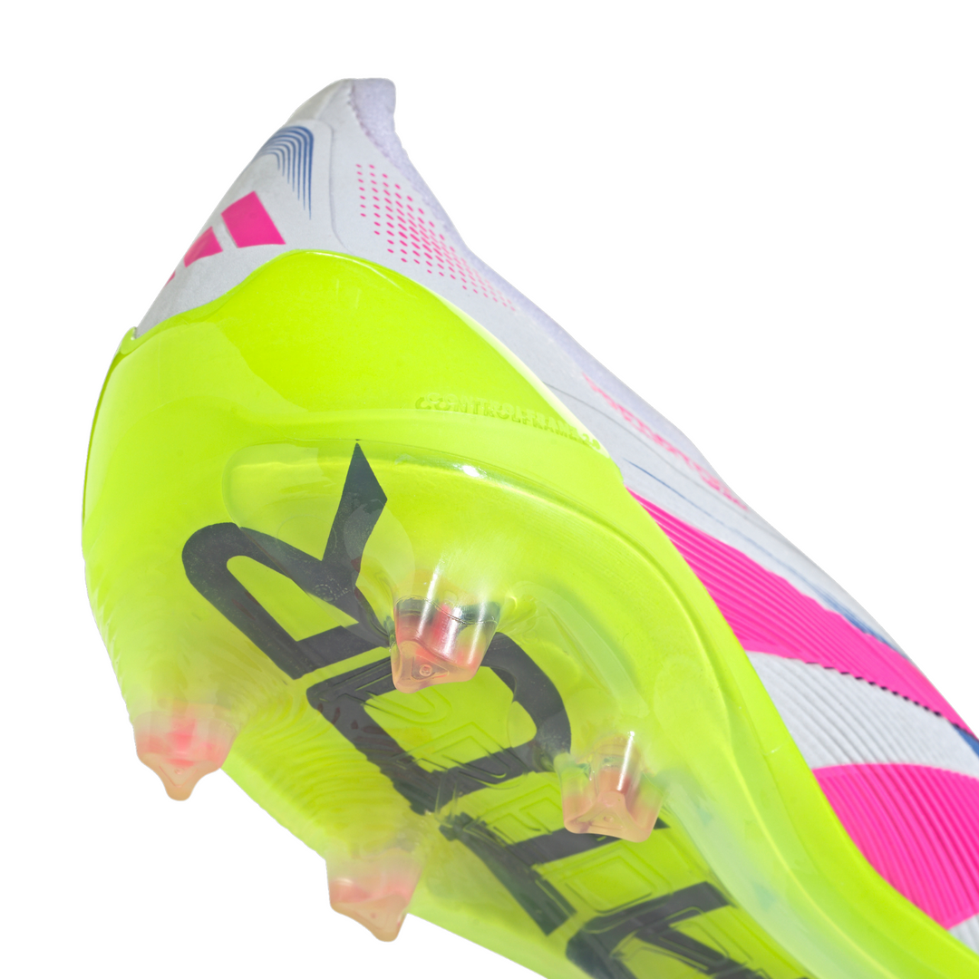 Predator Elite LL FG - Cloud White/Lucid Pink/Lucid Lemon by adidas at NUMBER 10 - Buy Now!