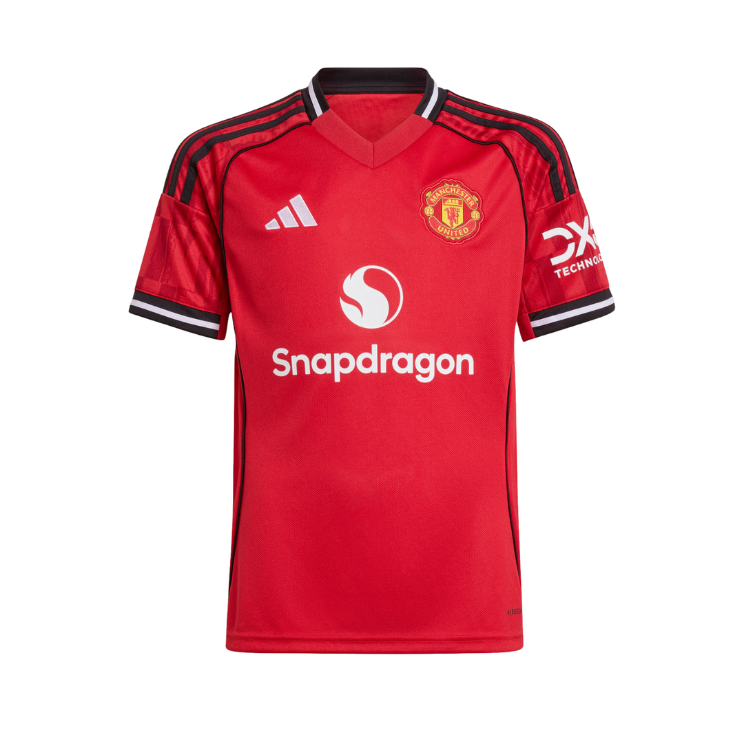 Manchester United Youth Home Shirt 25/26 by adidas at NUMBER 10 - Buy Now!