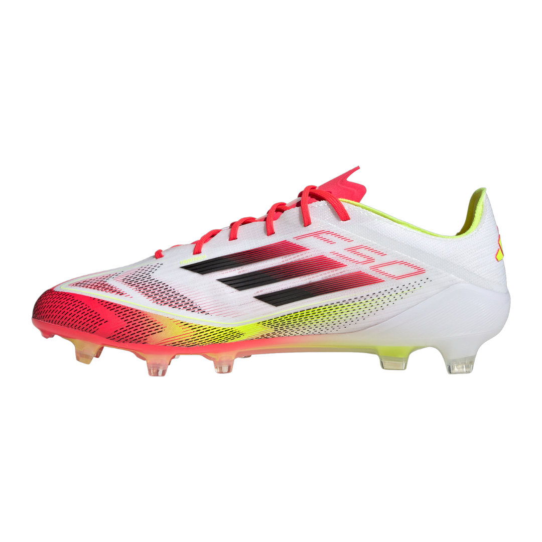 F50 Elite FG - White/Core Black/Solar Yellow/Red by adidas at NUMBER 10 - Buy Now!