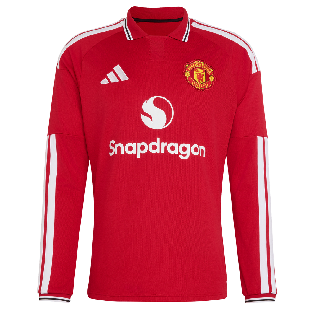 Manchester United Stadium L/S Home Shirt 26/27 by adidas at NUMBER 10 - Buy Now!