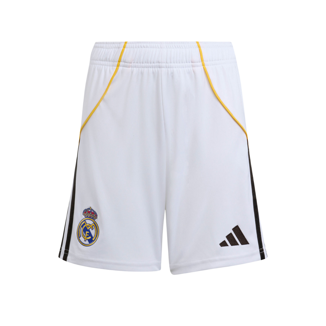 Real Madrid Youth Home Short 25/26 by adidas at NUMBER 10 - Buy Now!