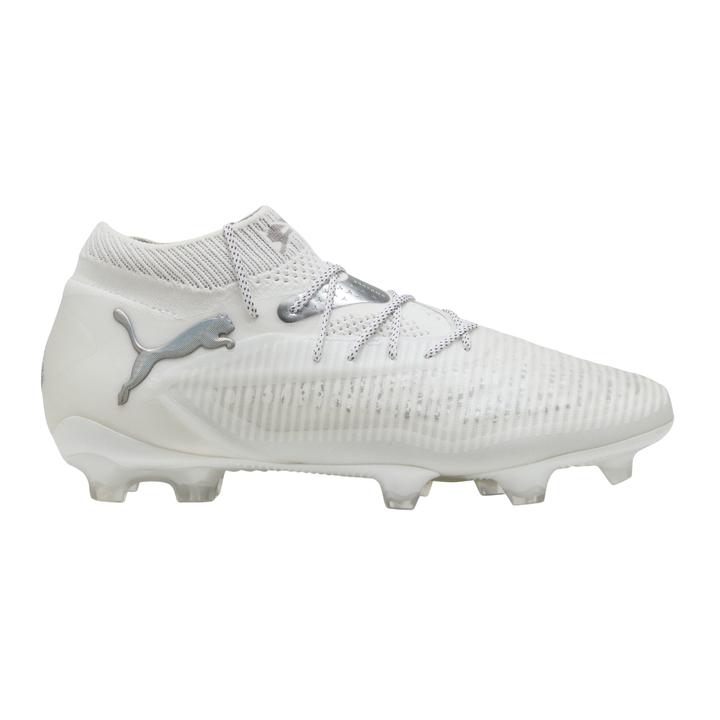 Future 8 Ultimate FG - White/Matte Silver by Puma at NUMBER 10 - Buy Now!