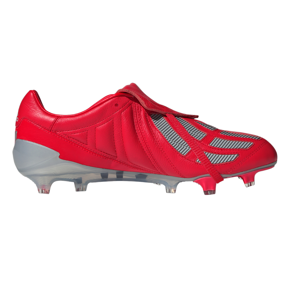 Predator Mania FG - Vivid Red/Silver Metallic by adidas at NUMBER 10 - Buy Now!
