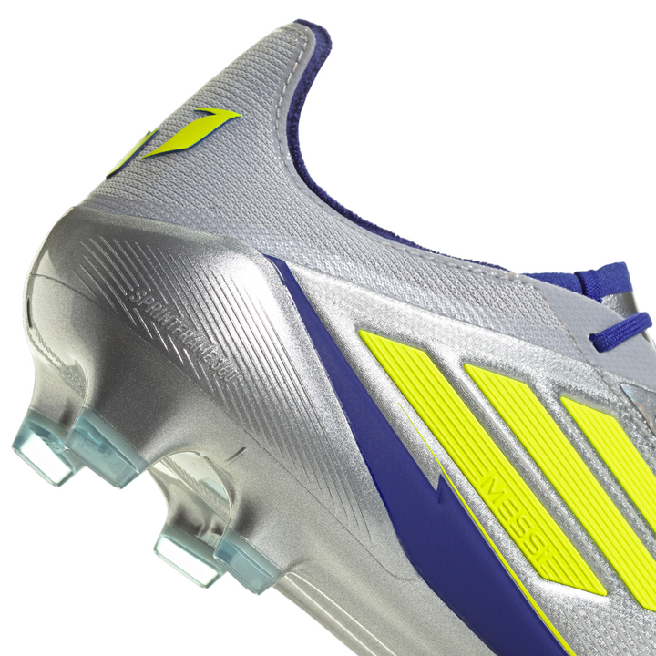 Messi F50 Elite FG - Silver Metallic/Solar Yellow/Lucid Blue